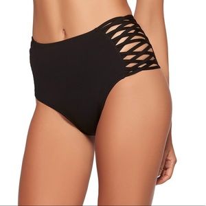 ✰ L*SPACE BLACK TIGRESS BIKINI BOTTOM ✰